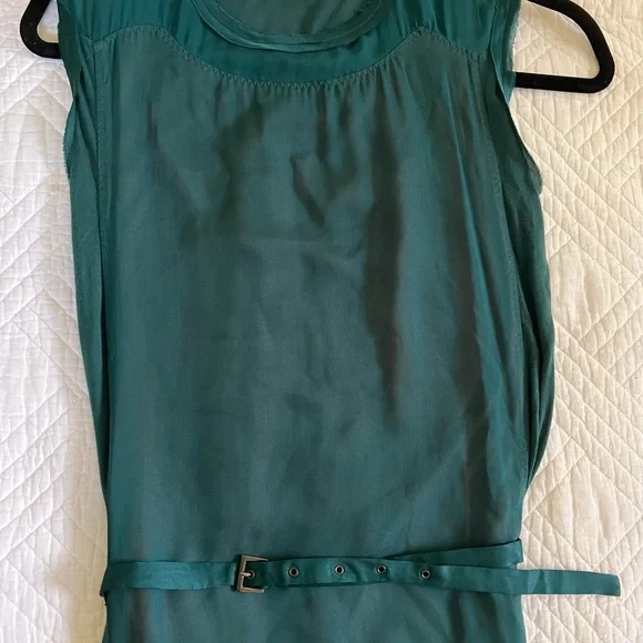 slim fit dress slacks Lanvin - Short Shirt Dress in Cotton Poplin for Women - Absinth Green main image 1